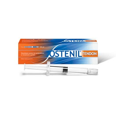 OSTENIL® TENDON seringue préremplie pour le traitement des douleurs et des problèmes de réduction de mobilité en cas d’affections des tendons. Efficace, sûr et très bien toléré!