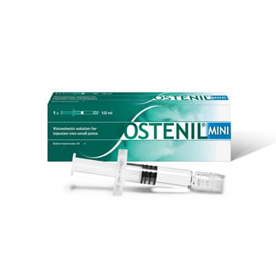 Ostenil injection pour l'arthrose avec de l'acide hyaluronique, rhumatologie médecine du sport